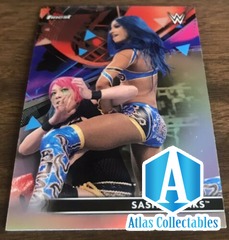 Sasha Banks ~ 2021 Topps Finest WWE ~ #67 Refractor